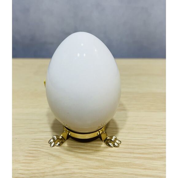 VTG Goebel W Germany First Edition Footed Porcelain Egg Baby Chick Easter 1978 - Picture 2 of 5